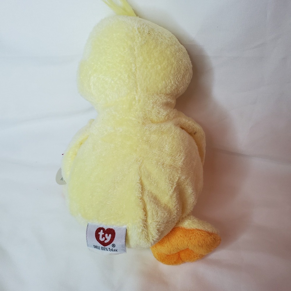 Ty Pluffies Easter Duck Chick‎ with Egg Quackies Plush 10" Stuffed Toy - Picture 6 of 6